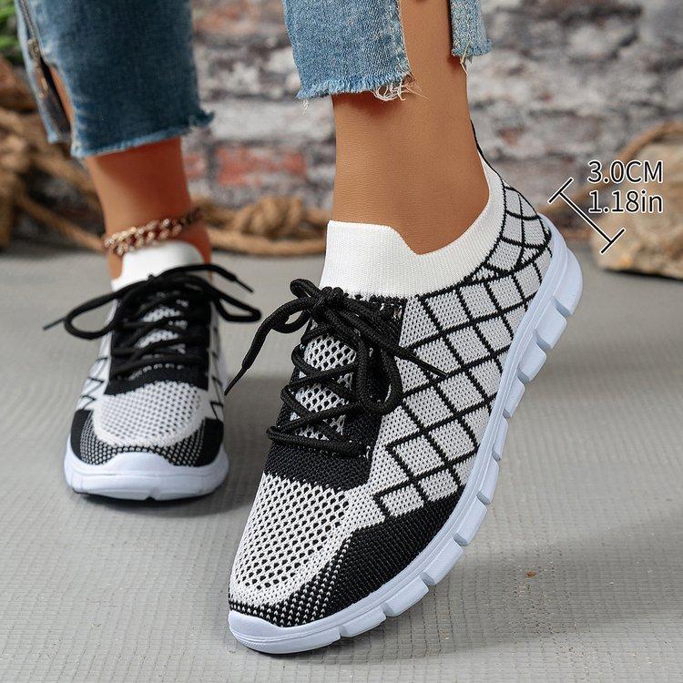 Large size cross-strap fly-woven shoes summer color matching soft sole comfortable casual single shoes women's shoes