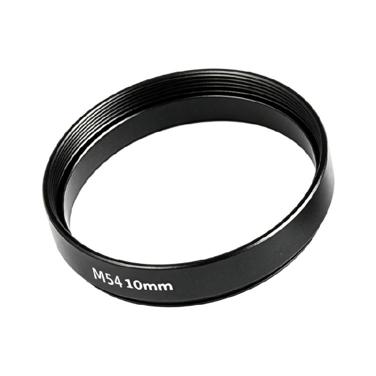 Threaded M54 X 0.75 Telescope Extension Tube, Black Aluminum Coupler for Imaging Distance Adjustment In Threaded Systems