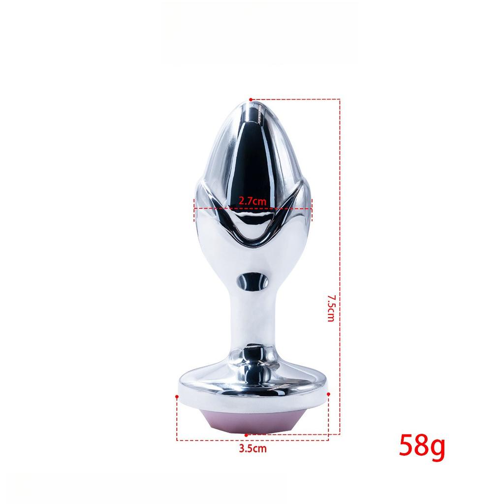 Luminescent Anal Plug Vibrator Metal Butt Plug Prostate Massager Adult Products for Men Women Vibrating Anal Trainer Masturbator