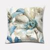 Blaues florales Aquarellmuster Kissenbezüge Muster Kissenbezug Geeignet für Sofa Schlafzimmer Auto Kissenbezug