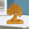 Gold Fengshui Statue Rotating Money Tree for Home and Office Decors Good Fortunes Metal Ornament with Wealth Symbolism