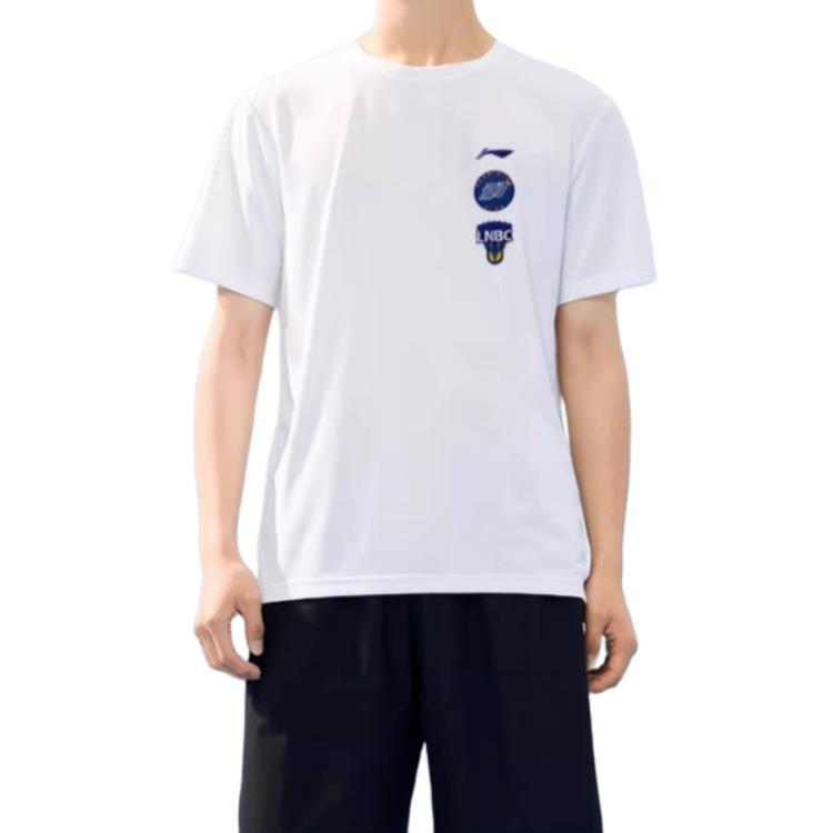 

Li-Ning Тренировочная серия Спорт Бадминтон Бег Фитнес Футболка с коротким рукавом Мужские топы Белый AHSU461-1 XL