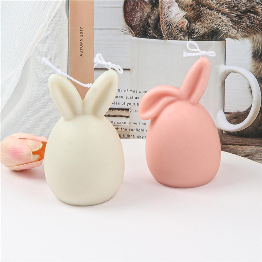 Easy-to-Clean Silicone Candle Mold Good Flexibility Novelty Rabbit