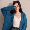 Sancai Women's V-Neck Loose Knit Cardigan