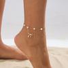 Ingemark Boho Summer Beach Thin Chain Anklets for Women New Trend Vacation Simple Bowknot Ankle Chains Barefoot Foot Jewelry