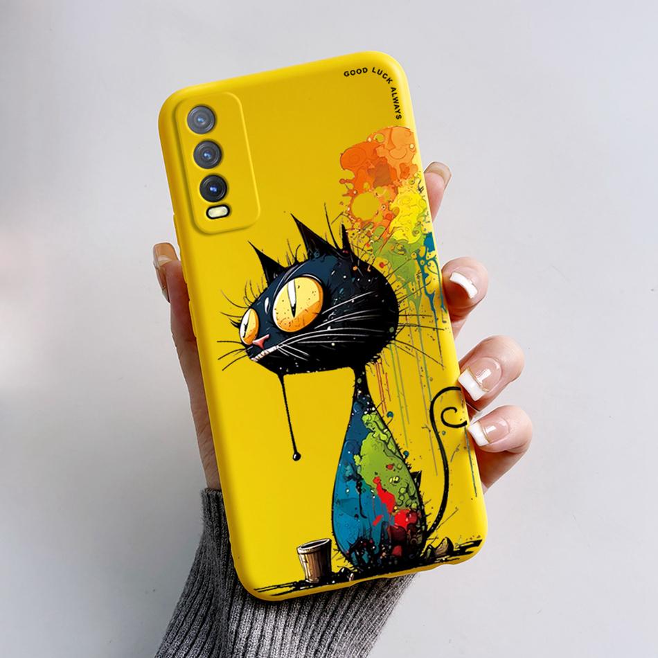 For Vivo V2027 V2029 Vivo Y20 Y20i Y20s Case Cute Bear Cartoon Frog Back Cover Soft Silicone Funda For Vivo Y11s Y12s Y12a Etui