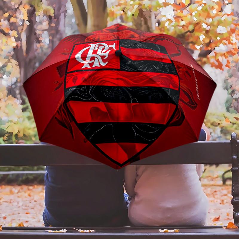 Flamengo Fashionable Automatic Opening/Closing Folding Umbrella. Portable and Foldable, Ideal for Gift, Travel, and Daily Use