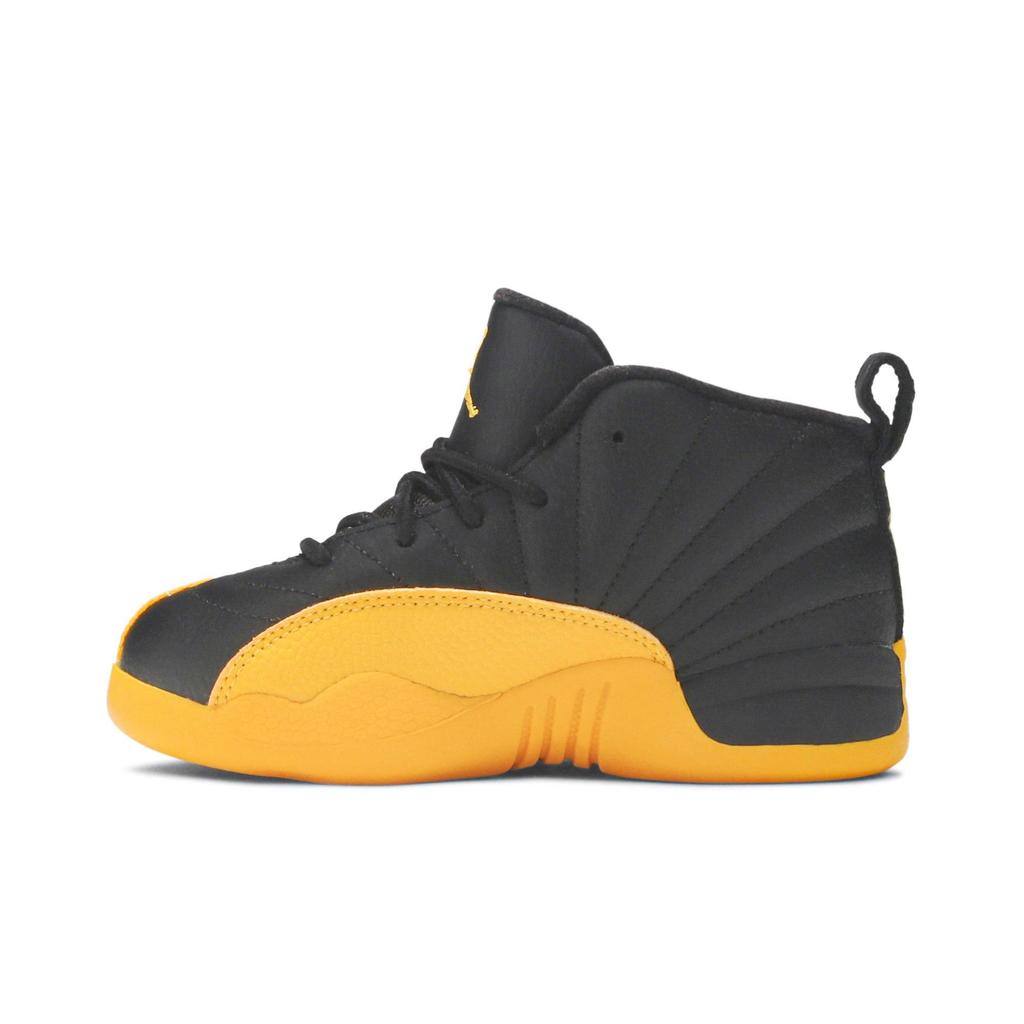 Air Jordan 12 Retro Toddler 'University Gold' (Unisex) Black / Black / University Gold Toddler Shoes 850000 070
