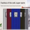 Thickened Insulated Cotton Door Curtain with Window