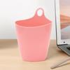 Hanging Trash Can Mini Multifunctional Space Saving Plastic Hanging Storage Bucket for Desktop