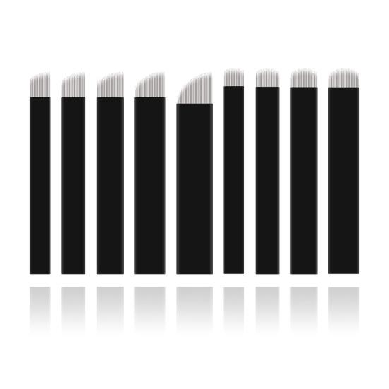 Aiguille de microblading extrêmement fine 0,18 mm jetable à usage unique pour maquillage permanent des sourcils et tatouage, lame pour usage personnel