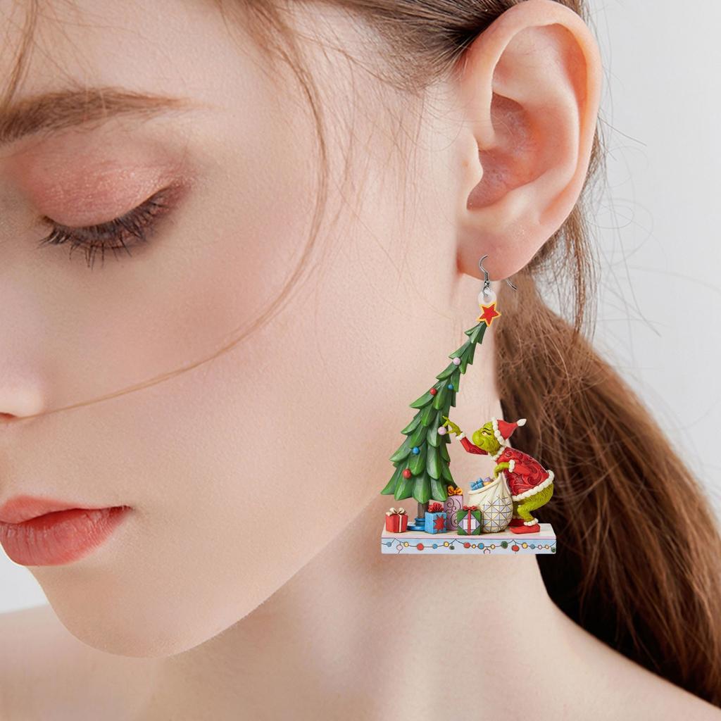 1 Paar niedliche Cartoon-Grinsen-Ohrringe, Geschenk für Frauen, Mädchen, Geburtstag/Valentinstag/Jahrestag