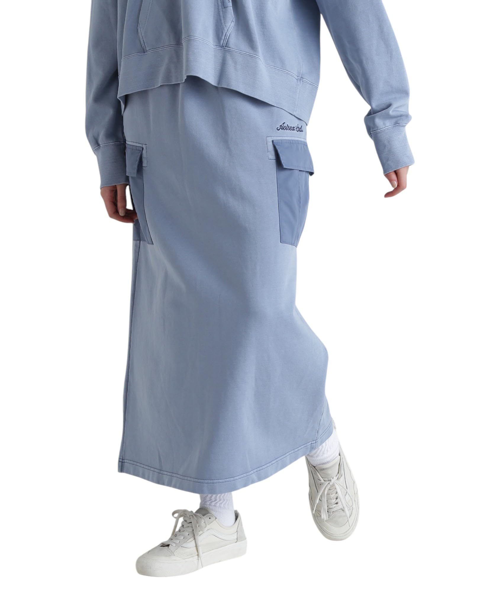 

AVIREX FADE WASH EAST CARGO SKIRT Women s F 391 Sax 783-5116606
