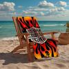 Vintage Motorcycle Fashion Beach Towel: Ideal for Summer Adventures Soft, absorbent and quick drying suitable for swimming and bathing