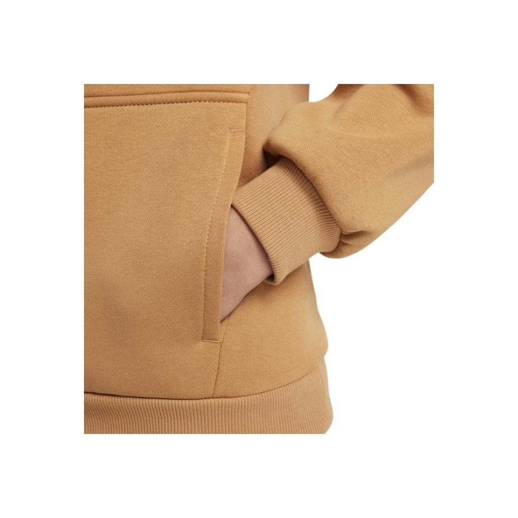 Nike Sportswear Club Fleece Oversized Satin Appliqué Lightweight Soft Sweatshirt Kids Sweatshirt Linen HJ3156-224