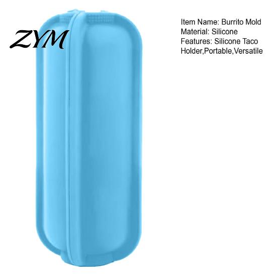 Hot Dog Shell Food-grade Silicone Taco Holder, Flip-top Buckle Design Burrito Storage Portable Lunch Box Box, Leak-proof Food Handling for Picnic