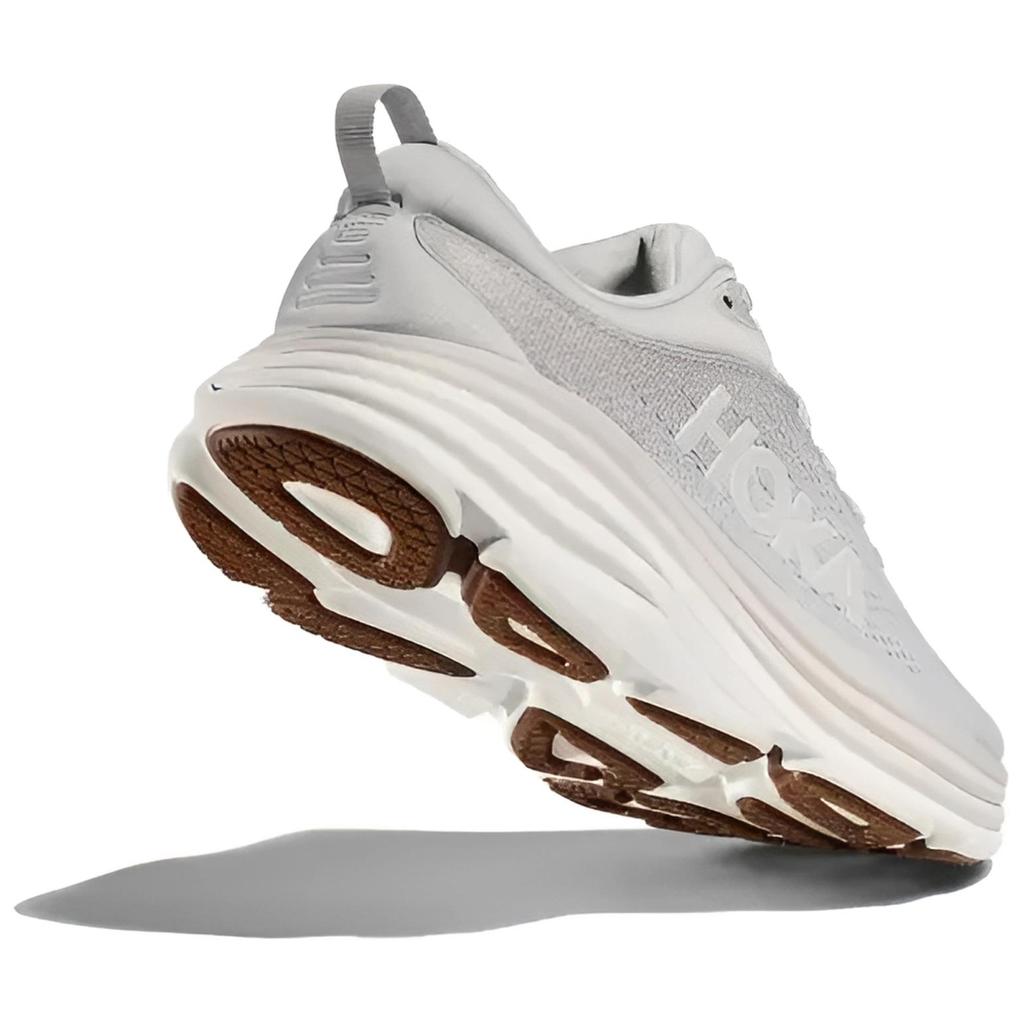 HOKA Bondi 8 Lunar Rock Men Sneakers Grey Nimbus-Cloud 1123202-LRNC