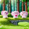 Neue Cartoon-Salamander-Figuren Minityp Kawaii Anime Axolotl Schmuck niedliche Tiere Schreibtischdekoration Auto-Figur Geschenke