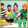 10 Pcs 24Oz Plastic Football Cups Reusable Tumbler With Lid And Straw Decorated Soccer Birthday Party Gifts For Coach Fan Men Wo