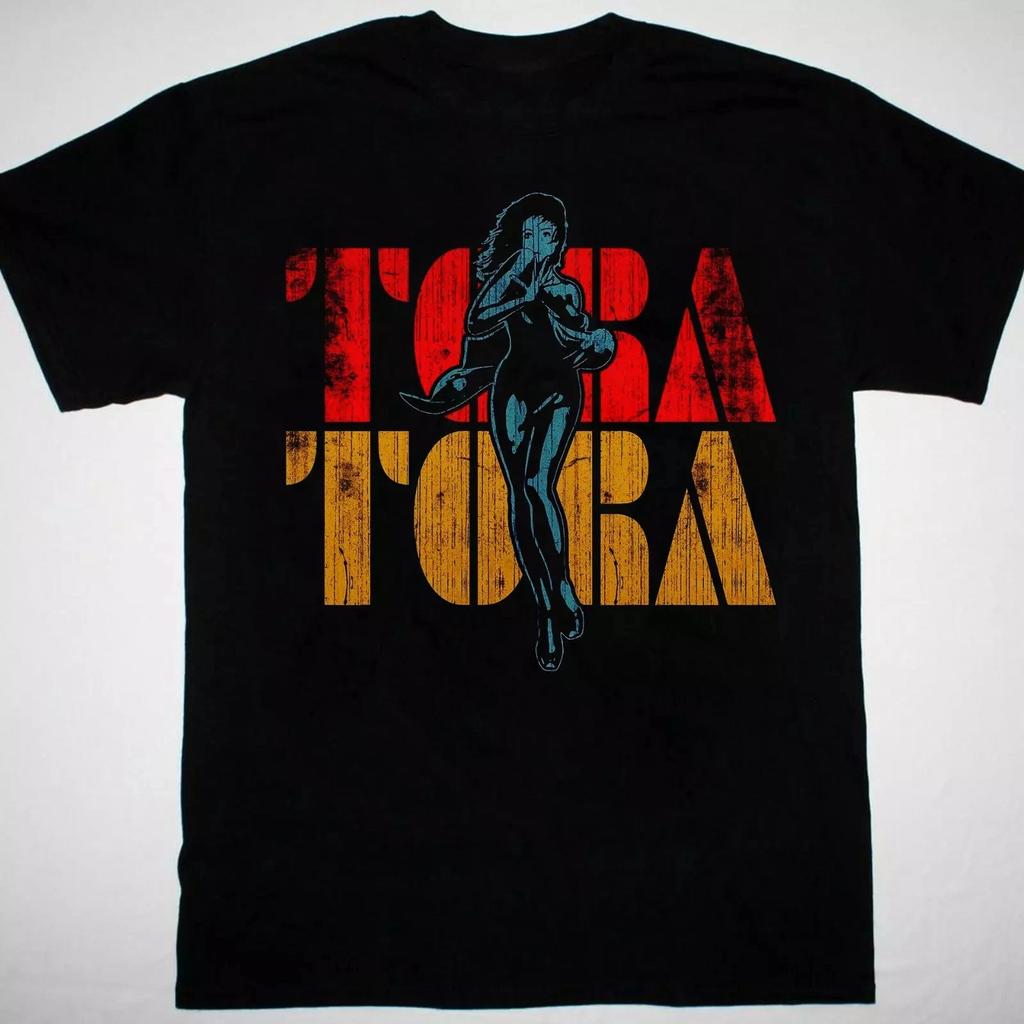 VTG Tora Tora Band T-Shirt Schwarz Kurzarm Alle Größen S bis 3F202