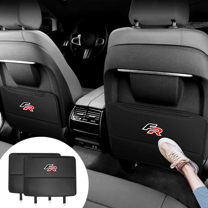 Autositz-Rückenlehnen-Aufbewahrung Hinten Verschleißschutz Rückenlehne Anti-Kick-Pad Für Seat FR Leon Ibiza Altea Exe 5f TARRACO Auto-Innenzubehör ibz023