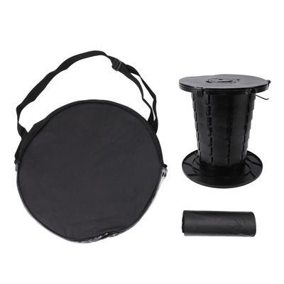 Toilettes portables rétractables pour camping, toilettes de voyage pliables et réglables en hauteur en plastique pour adultes