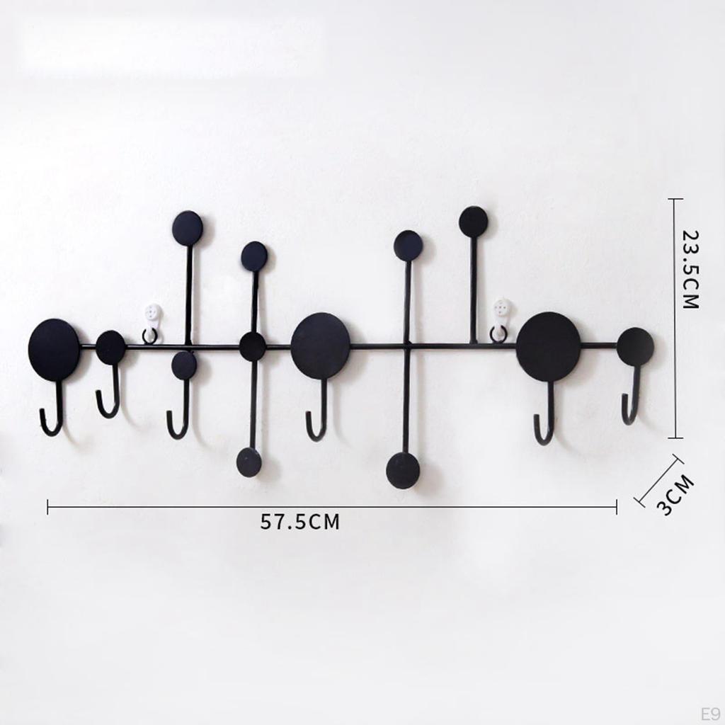 behind Door Hanger Wall Hook Multipurpose Portable Mounted Coat Rack, Key Rack for