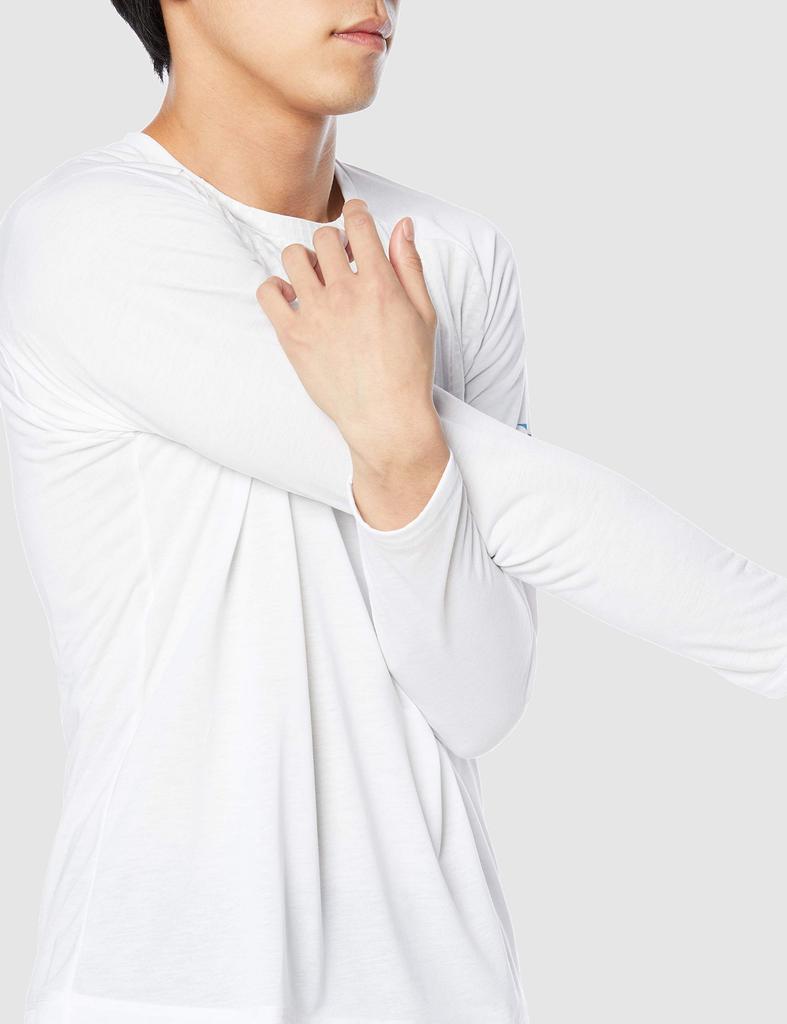 Mizuno Long Sleeve Training Size S Men's Shirt, White, (K2JA0543)