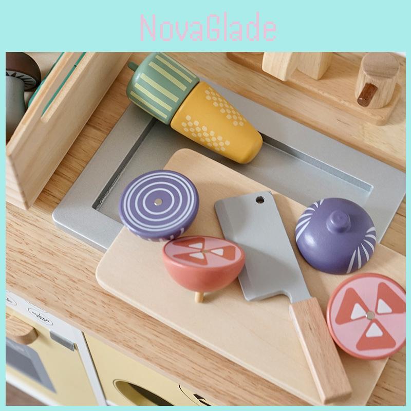 Wooden Childrens Magnetic Fruit And Vegetable Play Set For Imaginative Kitchen Play