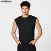 Oneck Casual Mens Incerun Sleeveless Sport Gym Slim Tank Tops