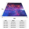 Galaxy Sky Print Flannel Blankets Quality Super Soft Colorful Milky Way Bedding Throws Travel Office Couch Bed Novelty Bedspread