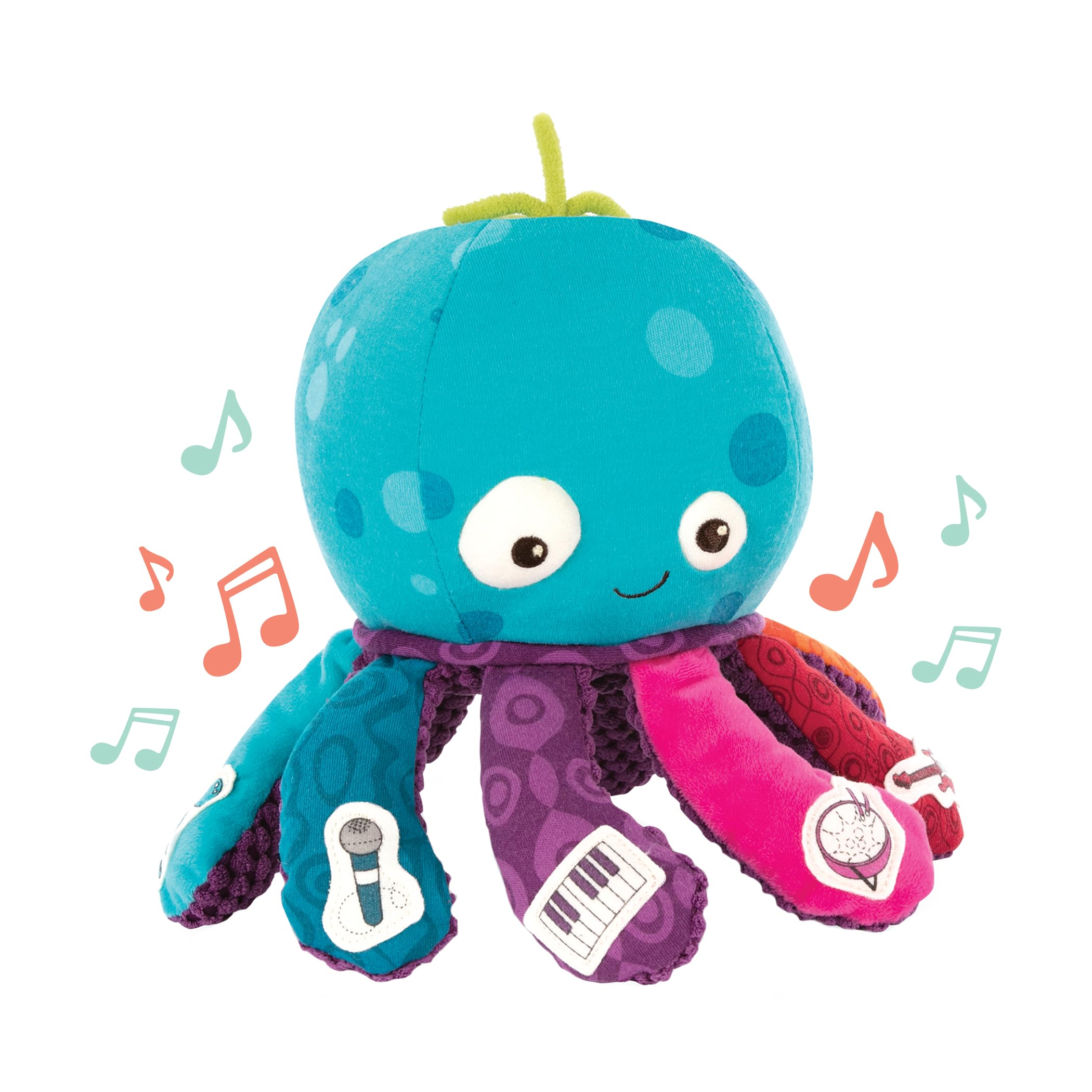 

toys Musical Octopus Musical toy that plays with overlapping musical instrument 10 months and up Genuine product B. tones, toy,