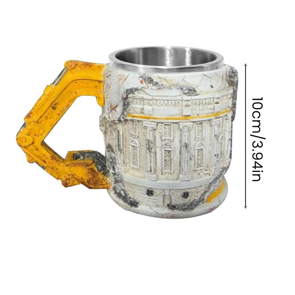 Demolition Excavator Mug 3D Themed Construction Coffee Cup with "Someone Lied" Print 15oz Novelty Gift for Workers Fans