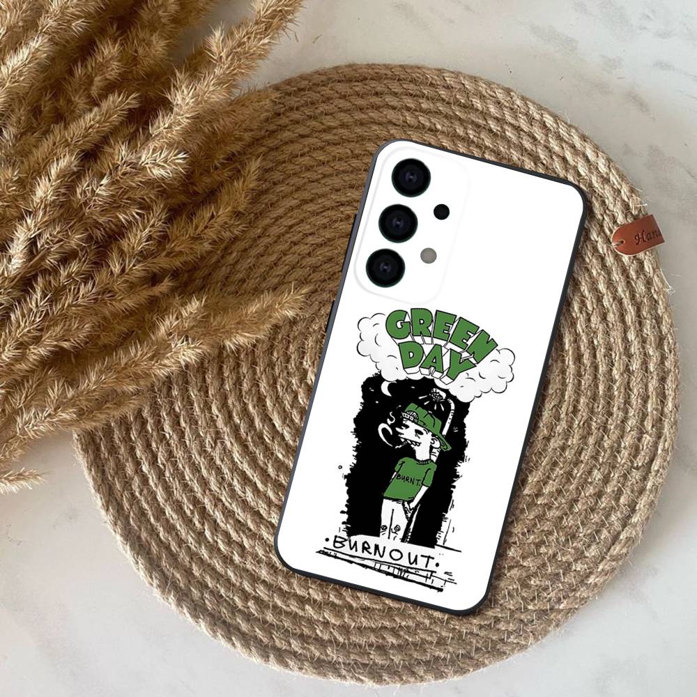 G-Green Day Band Phone Case For Samsung S25,S24,S21,S22,S23,S30,Ultra,S20,Plus,Fe,Lite,Note,10,9,5G Black Cover