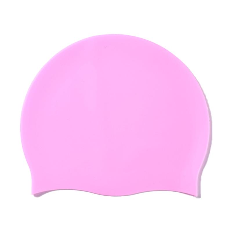 Universal Odorless Waterproof Silicone Swim Cap for Men, Women, and Children - High Elasticity, Ideal for Swimming and Diving, Custom Logo Available.