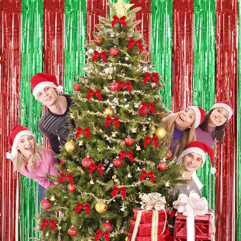 2/1Pack Party Background Wedding Decoration Foil Fringe Curtain Sequin Bachelorette Photo Backdrop Wall Curtain Birthday Gifts