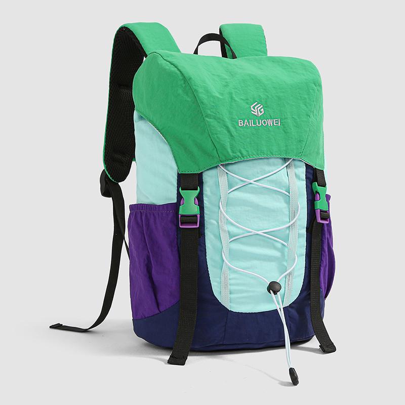 Outdoor-Rucksack Farbblock Wander- und Stadtreise Leichter wasserdichter Rucksack