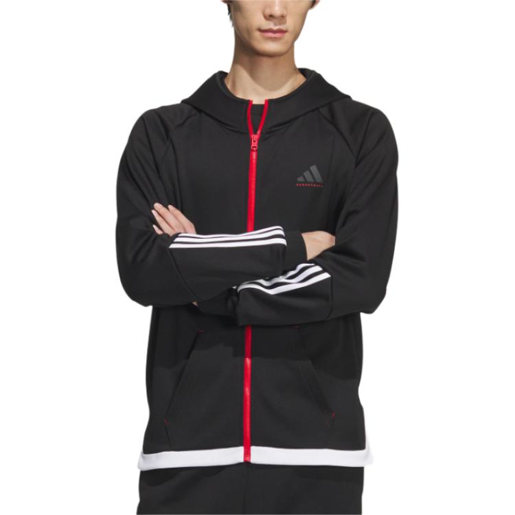adidas Hooded Jackets & Coats Men's Black JL7586