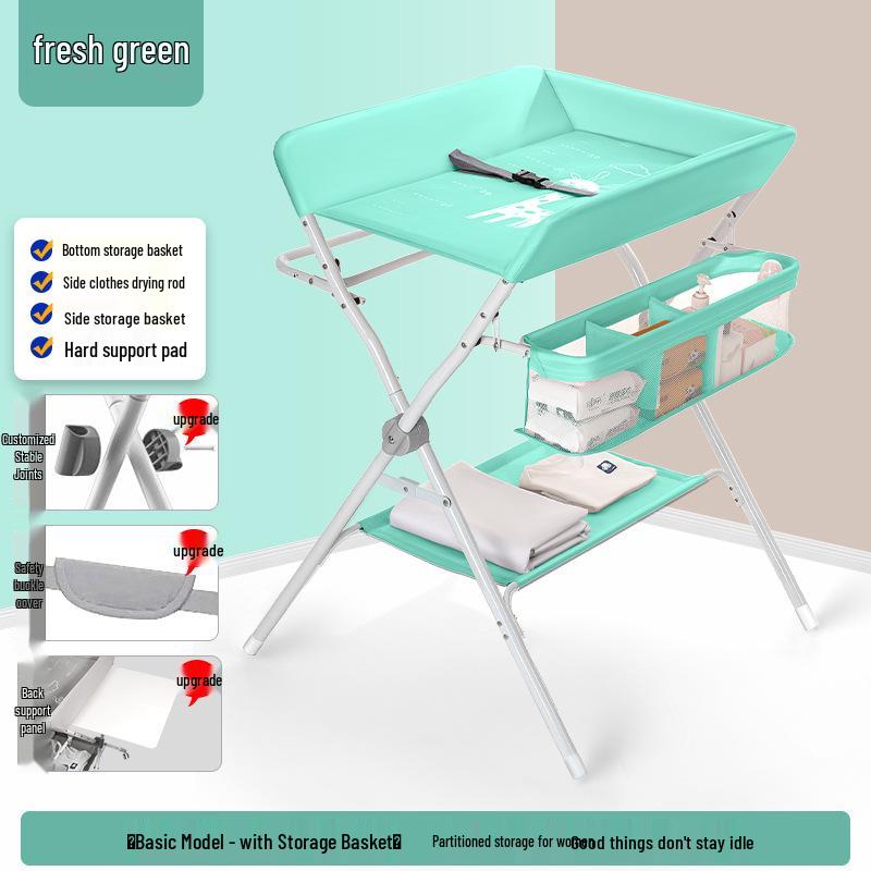 Portable Baby Changing Table: Multifunctional, Foldable & Washable for Diaper Changes and Massages