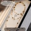 Autumn and Winter Long Tiger Eye Stone Pearl Beads Long Sweater Chain For Women's Popular Necklace New Jewelry Accessories