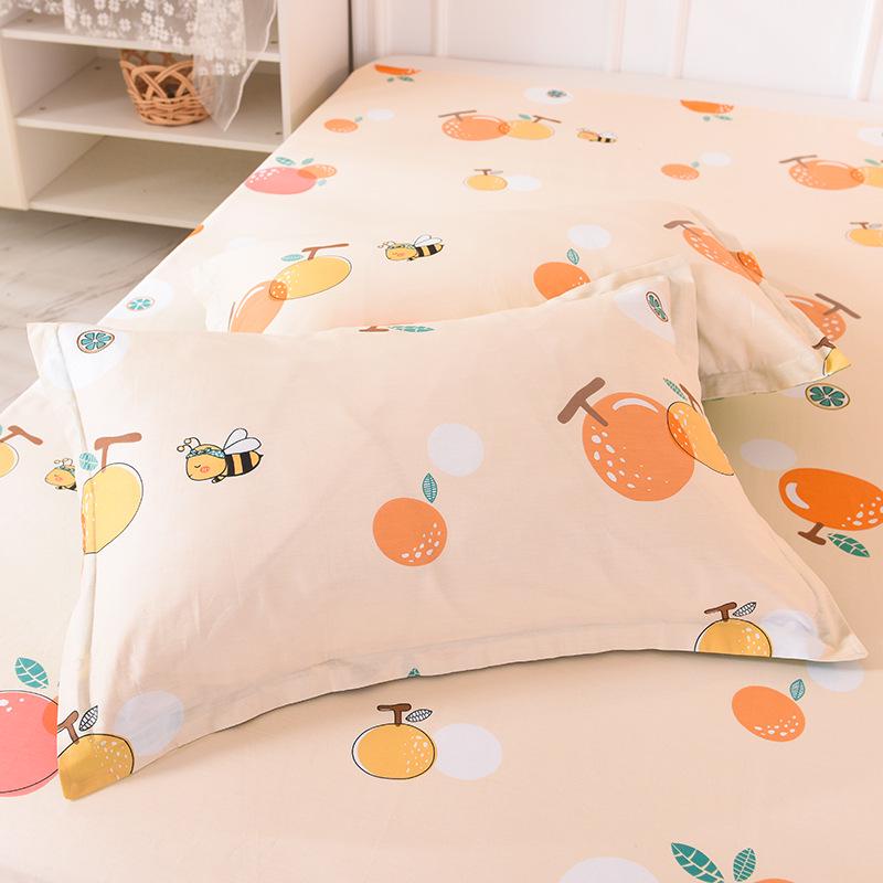 Cotton Pillowcases: Pure Cotton, Simple Style for Home, Dorms, Single & Double Rooms (Single/Pair)