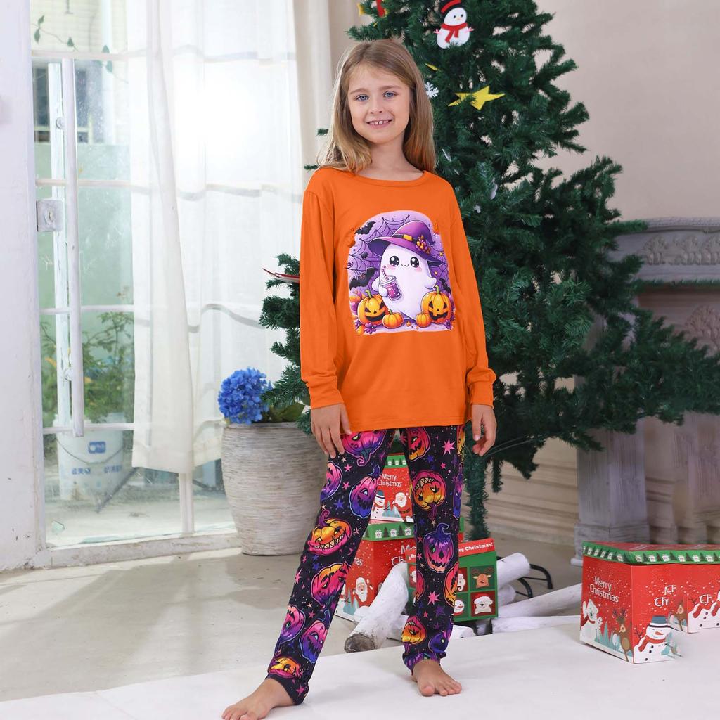 Prints Family Matching Long Sleeve Tops+Pants Set Family Matching Sets