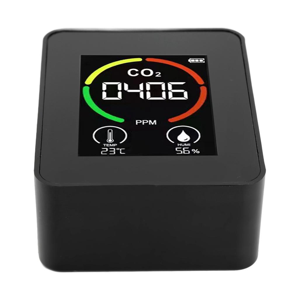 CO2 Detector Air Quality Monitor TVOC Tester USB Charging Thermometer Hygrometer for Home