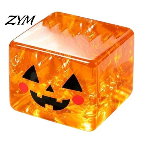 Unique Board Game Dice Accessories Halloween Ghost Squeeze Cube, Glitter Slow Rising Fidget Toy, Rebound Pinch Toys Soft Decompression Sensory Toy for