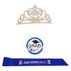 Graduate Crowns and Sash Badge Set Congratulations Grad Party Decorations 2026 Women's Grad Tiaras and Sash Brooch