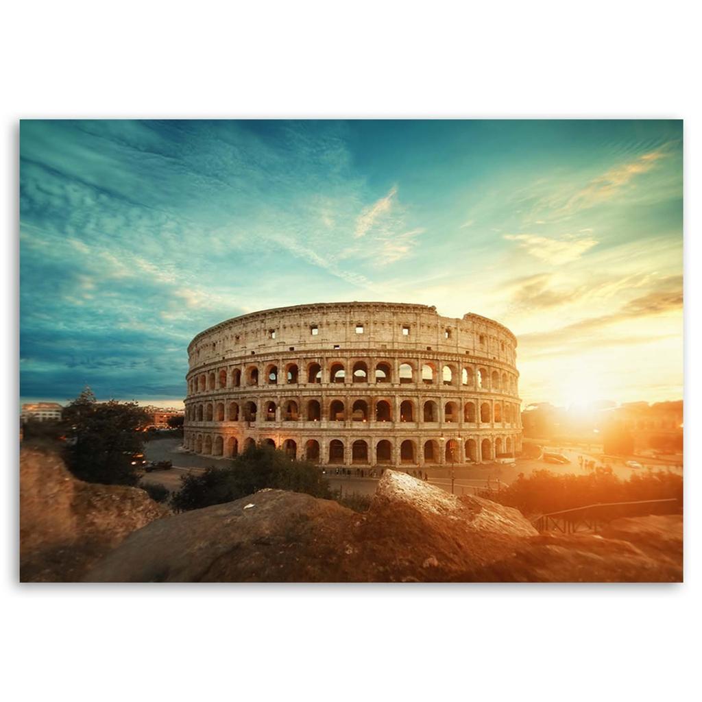 Canvas Print, Roman Colosseum White
