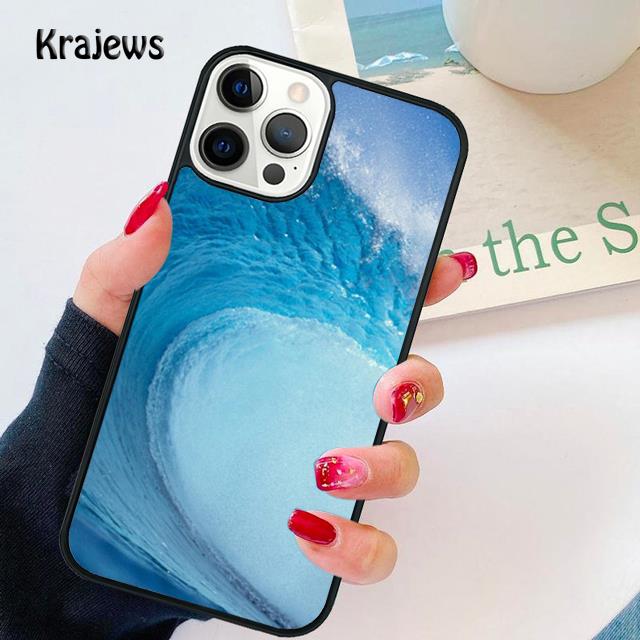Blue Sea Ocean Waves soft Phone Case Cover For iPhone 17 Air 16 15 14 plus 12 13 pro max coque Shell Fundas