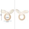 Simulation Easter Napkin Ring Plastic Foam Bunny Shape Festive Napkin Buckle Reusable Cute Tissue Holder Party Accessory
