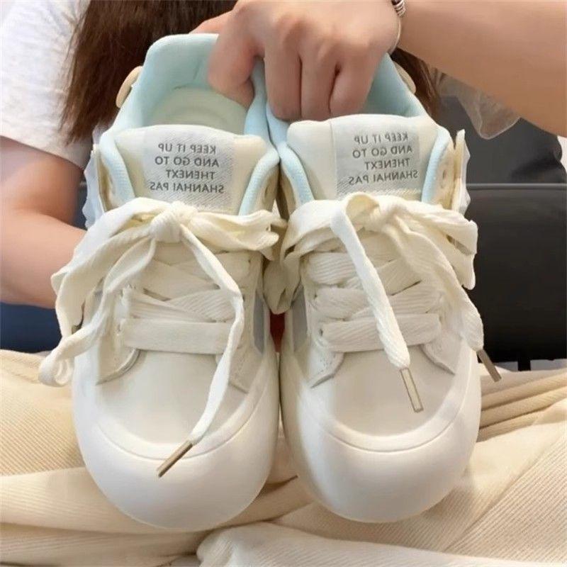 Zhao Ruth's new spring and autumn platform white shoes campus rainbow casual stars breadboard shoes women