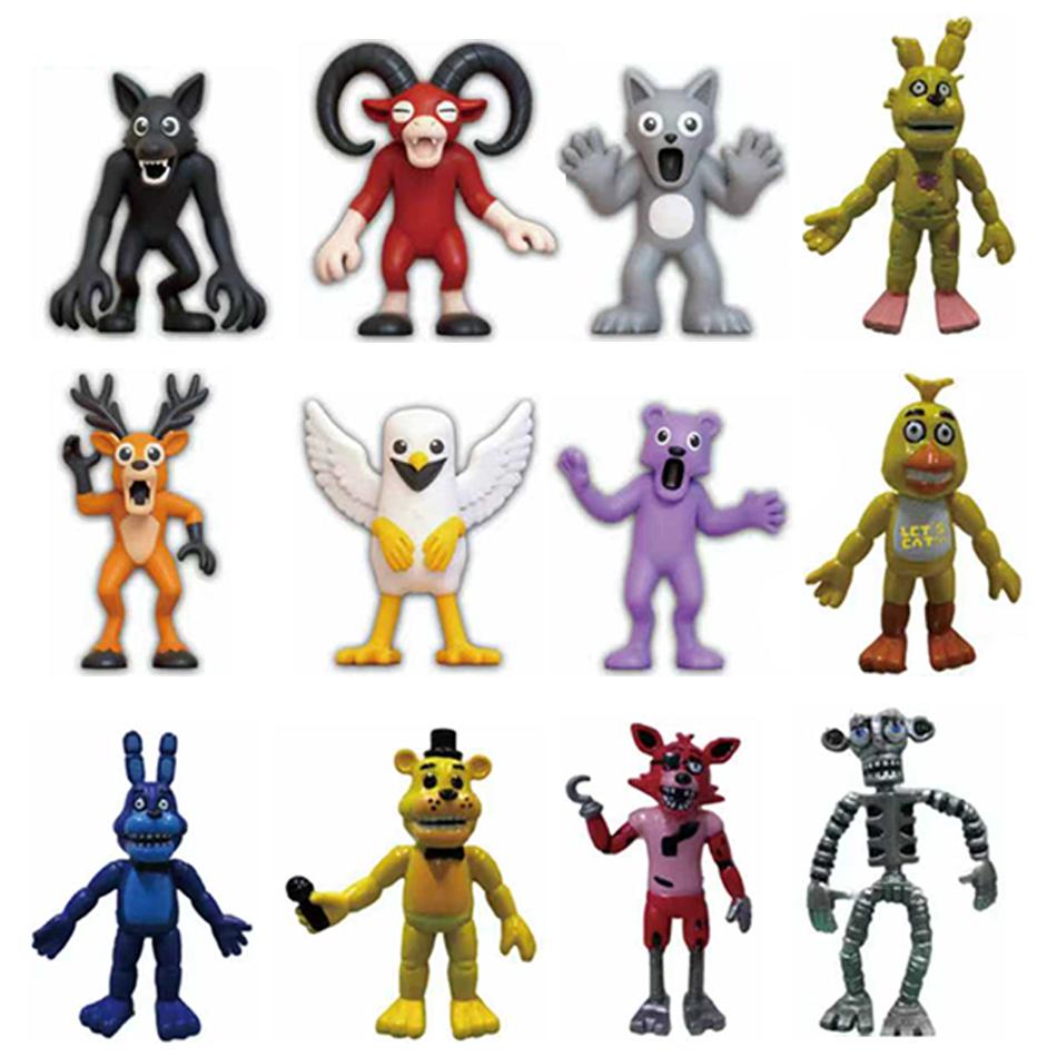 Neue 99 Nächte im Wald Hirsch Spielzeug, Waldmonster Eule Ziege Modell Bausteine, Weihnachts-Geburtstagsgeschenke für Jungen